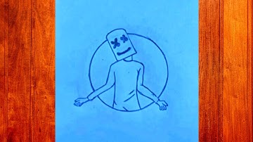 How to Draw Marshmello & Alan Walker Step by Step - Easy Drawing Tutorial