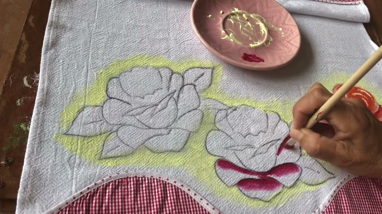 PINTURA de Rosa passo a passo