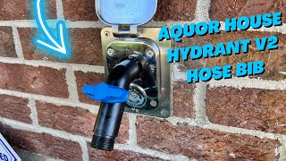 Aquor House Hydrant V2 Wall Hydrant Outdoor Faucet With Quick-Connect With Upgraded Cover