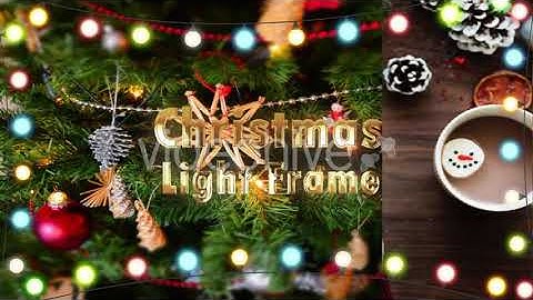 Christmas Light Frame | Motion Graphics - Envato elements