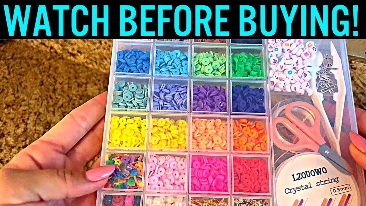 42 Colors Clay Beads Necklace Bracelet Making Kit With - Temu