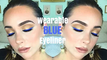 How To SLAY BLUE EYELINER! Wearable Blue Liner Tutorial