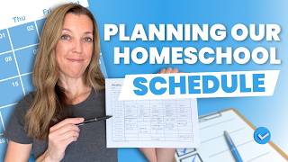 Homeschool Schedule 2026-2027 | Mom of 4 | Middle School, High and Elementary | My process 📝