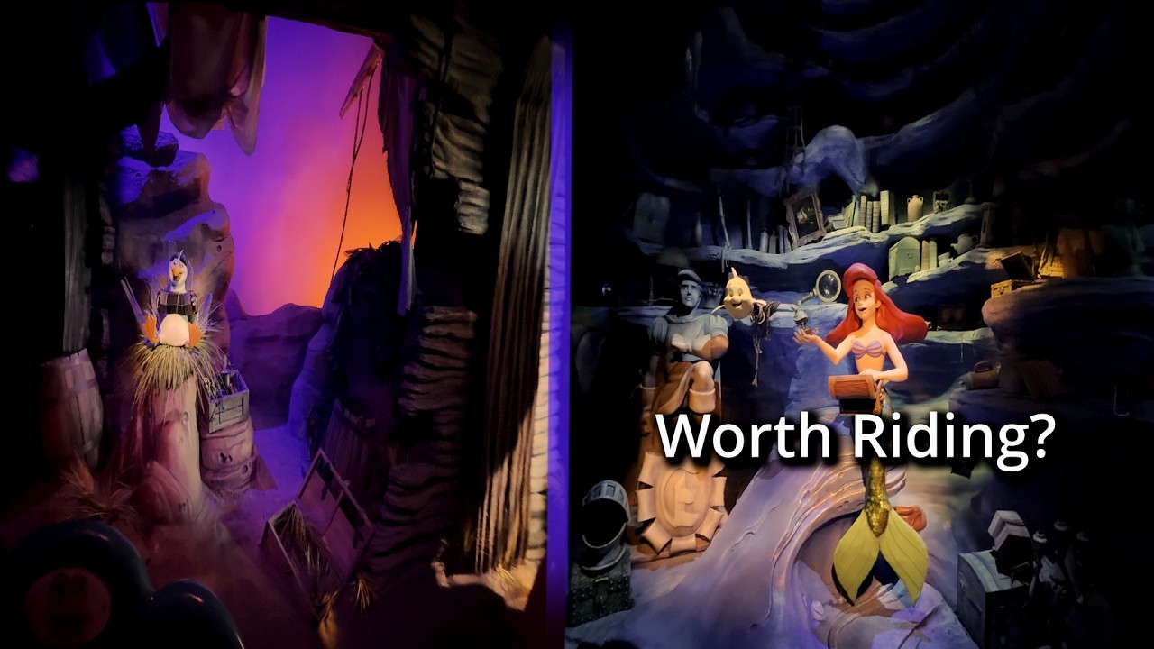 Подводное приключение Ариэль от первого лица | Полный аттракцион в Диснейленде