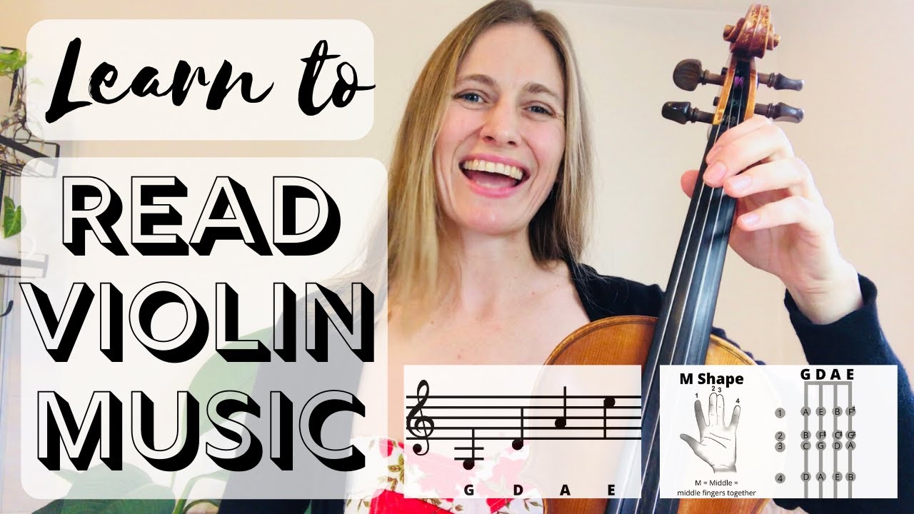 Read Violin Music - notes on violin in first position for beginners - how to read music - YouTube