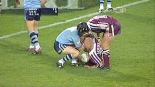 Allan Langer sleeps during State Of Origin