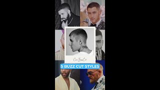 5 Buzz Cut Hairstyles To Try | Men's Hair | #Shorts