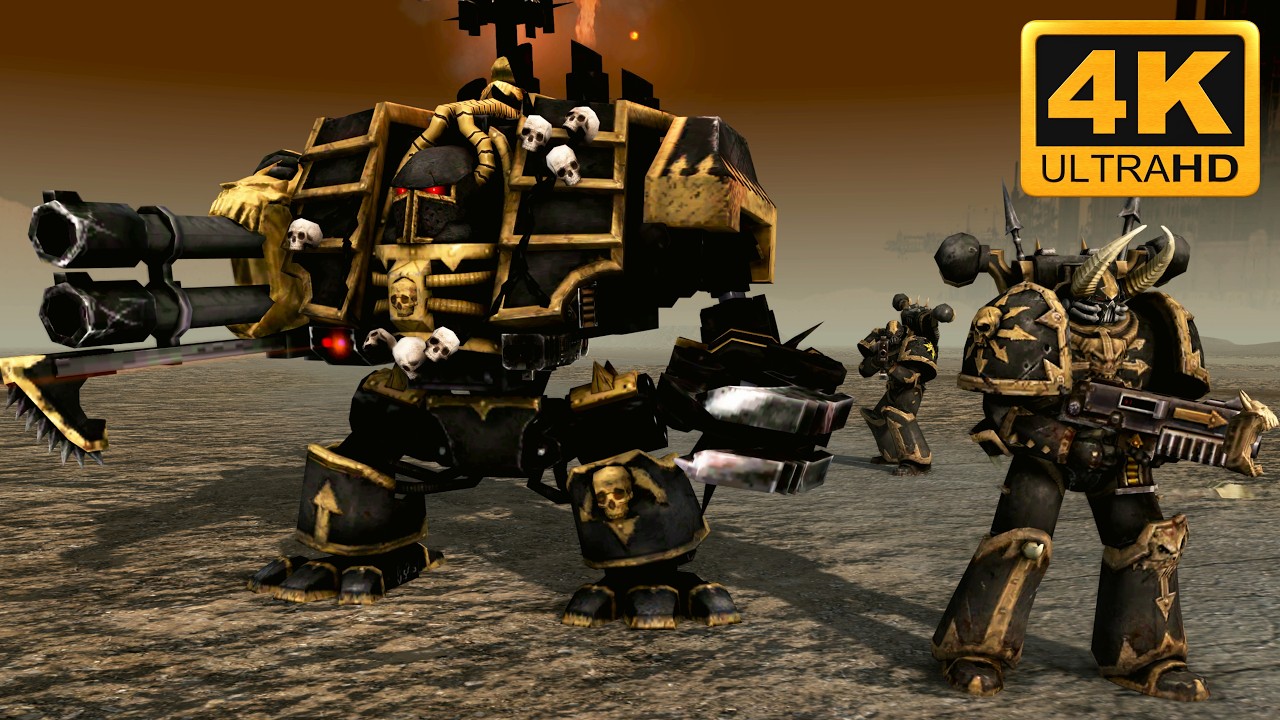 EPIC BATTLE! Men of War: Warhammer 40K Mod – Black Legion vs Tau Empire Cinematic (4K)