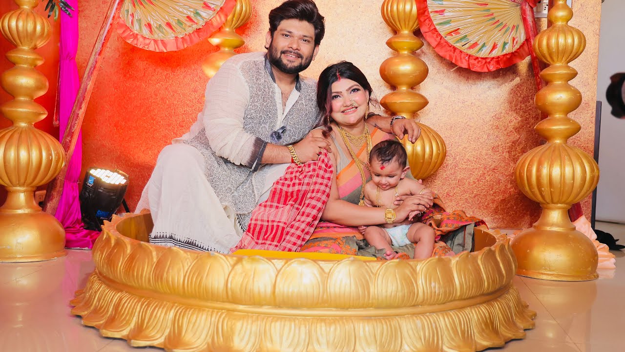 AADAVAN’s Annaprashan at home 🌺🌸🙏❤️