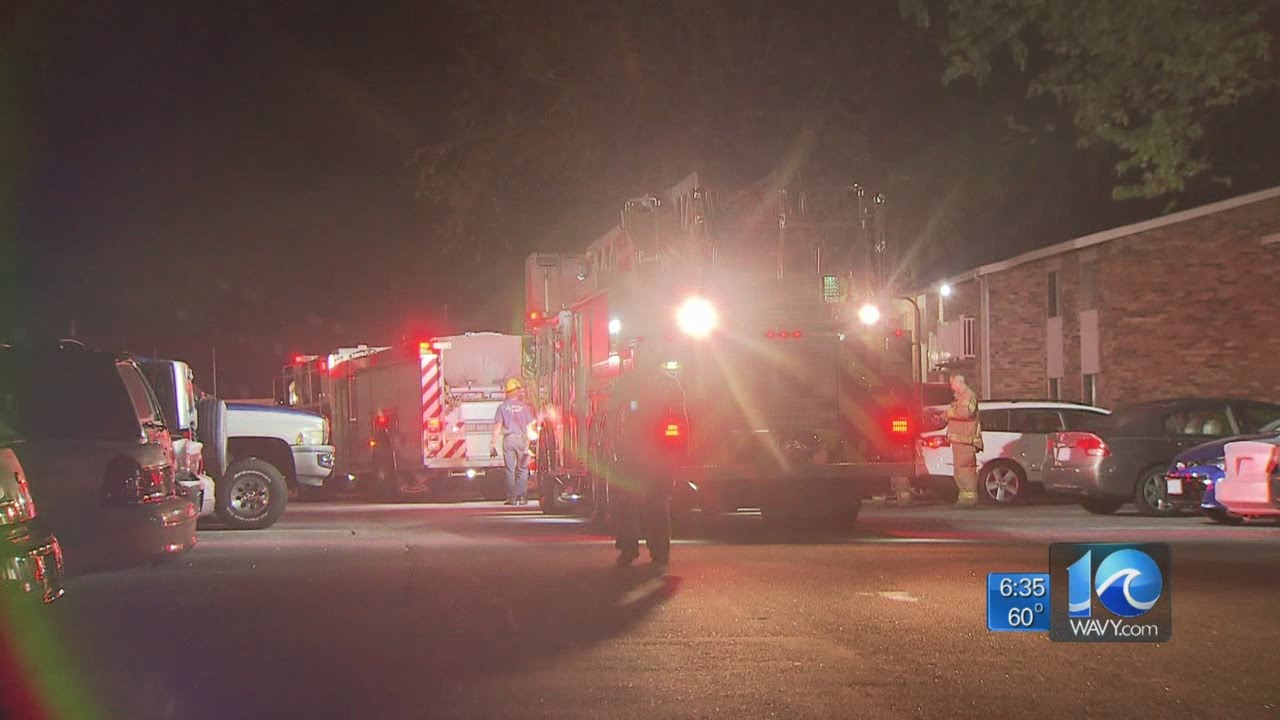 3 treated for smoke inhalation after fire in Va. Beach - YouTube