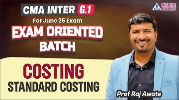 CMA Inter Costing | Lec 3 | Exam Oriented Batch For June 25 Exam | Prof Raj Awate #cmainter
