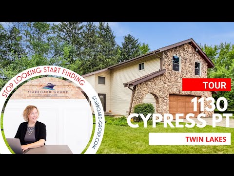 1130 CYPRESS PT, Twin Lakes, WI home video tour