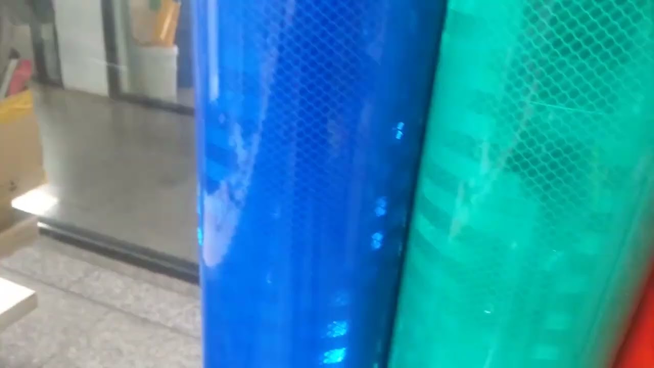 High Intensity Prismatic Diamond Grade Reflective Vinyl Fluorescent Lime Yellow, Reflective Sheeting