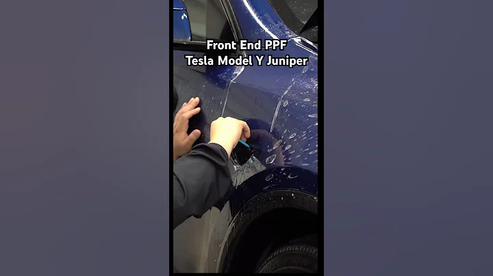 Front End PPF On A Tesla Model Y Juniper #tesla #teslamodely #electriccar #detailing