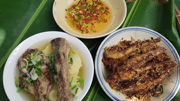 Bữa Cơm Quê Ngoài Vườn | Cá Lau Kiếng Hầm Măng | Chiên Sả Ớt Cay | CAMT - 122