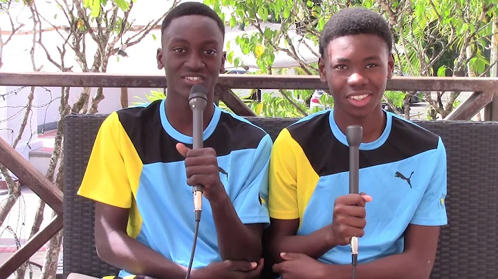 Anton Pratt and Jackson Ozias of Bahamas Athletics...