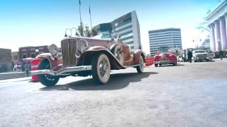 Classic Cars Crossing the Virginia Street Bridge Video: Harrah's Automobile Museum