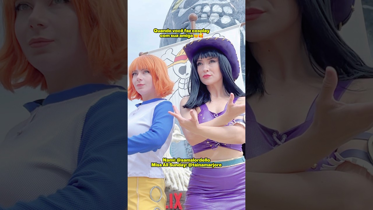 Nami e Miss All Sunday Cosplayers • One Piece Netflix • Laboon Copacabana
