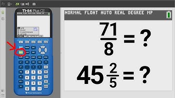 Converting Improper Fractions into Mixed Number Fractions TI 84 Plus CE
