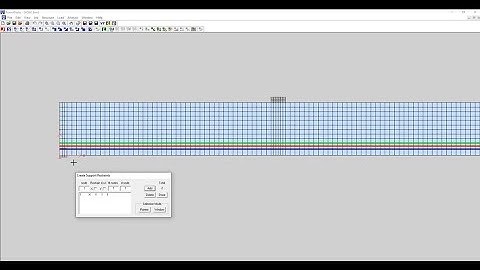 Nonlinear Finite Element Modeling of a Beam (using VecTor2)