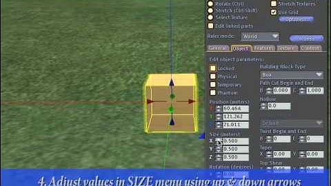 Resizing Objects : Quick Second Life Tutorial