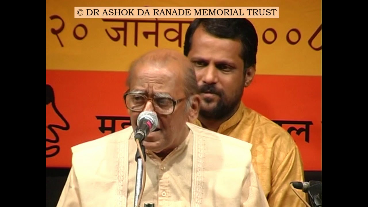 Dr Ashok Da Ranade 70' Celebration 05-02 Thumri in Khamaj-Bihag - YouTube