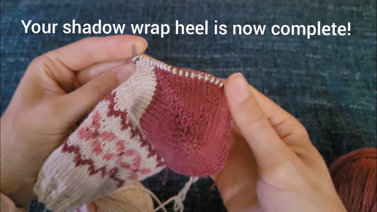 Knitting tutorial Shadow wrap short row heel YouTube