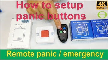 How to set up wireless emergency panic buttons