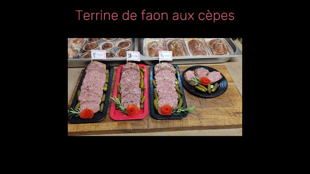 Terrine de faon aux cèpes