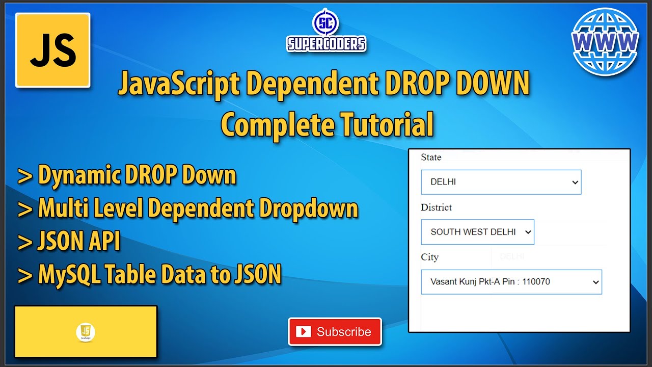 How to Create a Dynamic Drop Down List Using JavaScript and PHP MySQL