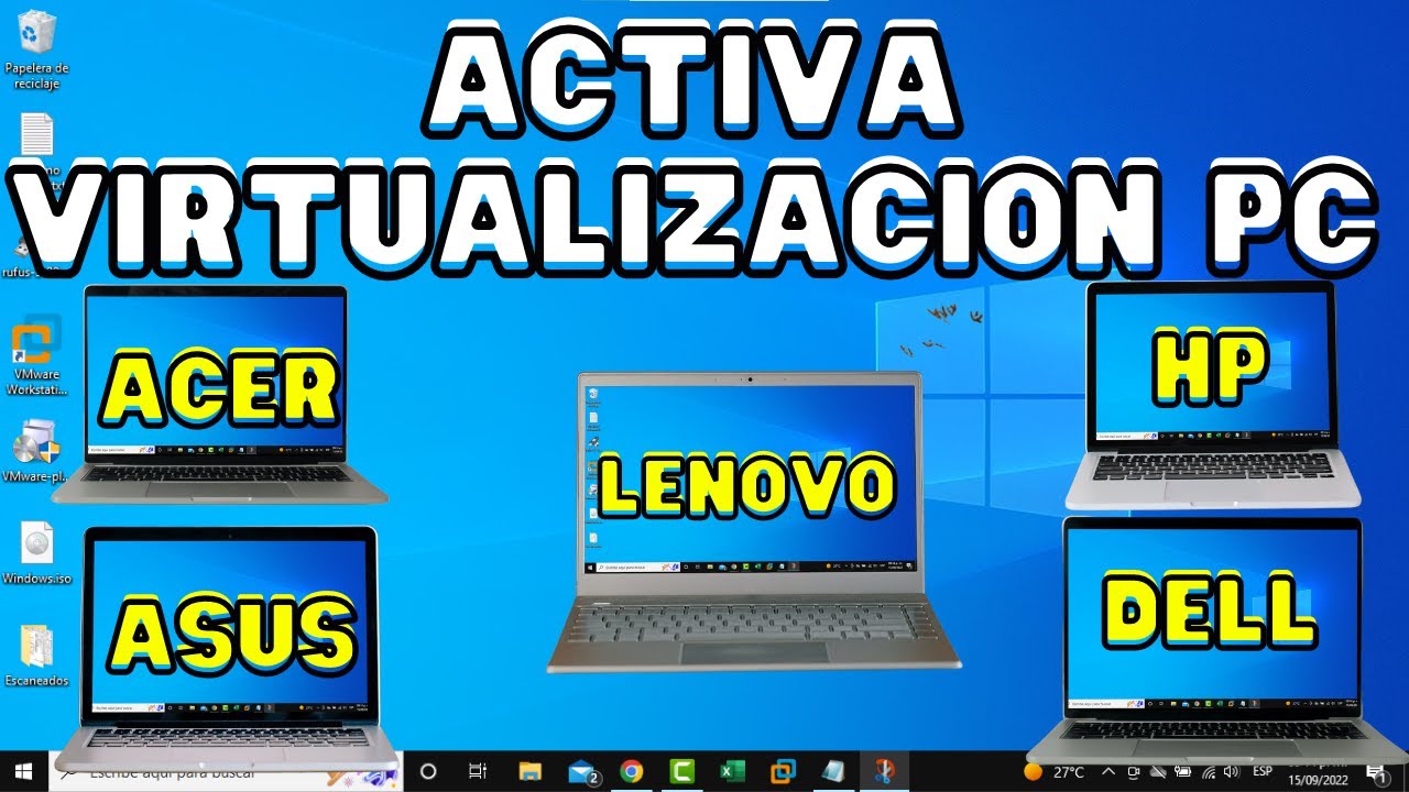 Como ACTIVAR la VIRTUALIZACION en Windows 10 - YouTube