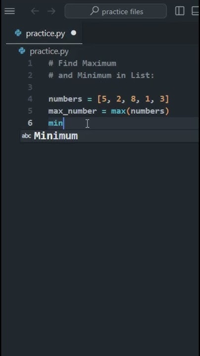 Find maximum and minimum | #python #pythonprogramming#coding# ...