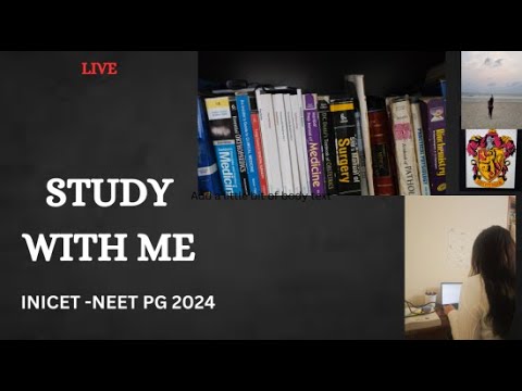 STUDY WITH ME LIVE / INICET / NEET PG ( WITH SOUNDS )POMODORO 50/10📖☕🎧 #studylive