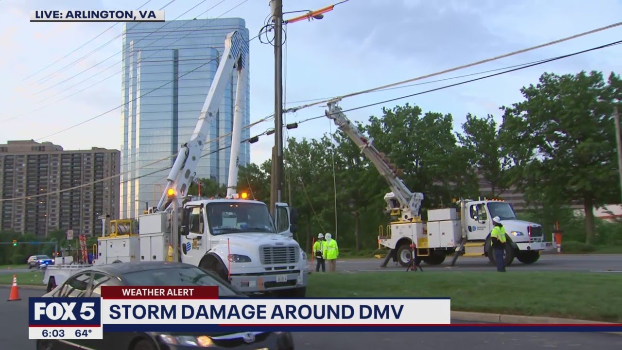 Storms across DC region cause damage, power outages | FOX 5 DC - YouTube