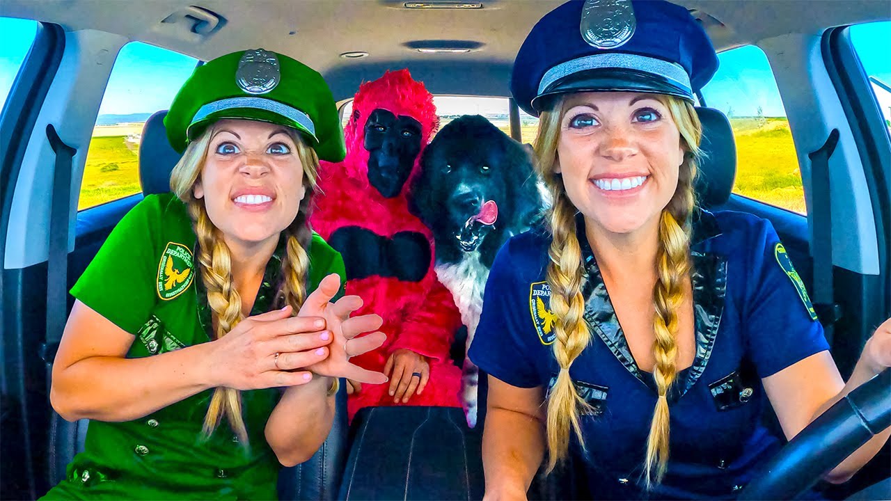 Police Surprises Puppy and Police with Car Ride Chase!