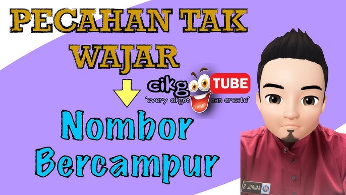 Matematik Tahun 4 Bab 2 2 1 1 Menukar Pecahan Tak Wajar Kepada Nombor Bercampur Cikgootube Youtube
