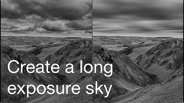 How to get a blurry sky (to mimic a big stopper long exposure) in Photoshop