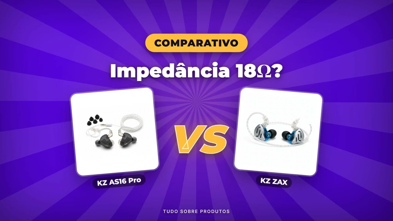 Capa: KZ AS16 Pro x ZAX: O MELHOR FONE KZ está aqui? | Comparativo!