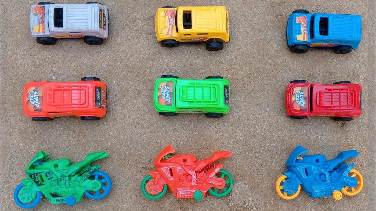 Cleaning toys | Car 🚘 Jeep 🚙 Motorcycle 🏍️ | Cleaning toys for children | 