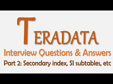 Teradata Interview Q&A