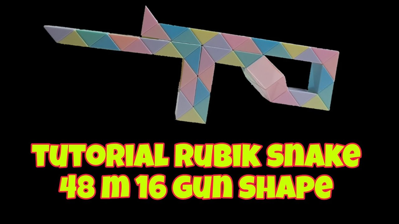 Rubik's snake 48 m 16 gun shape YouTube