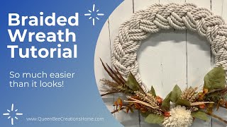 Braiding a Rope Wreath