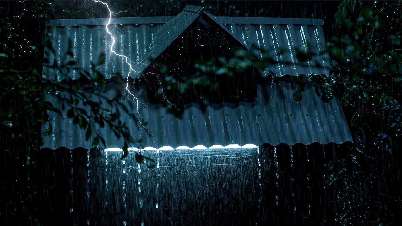 NO ADS Rain Sounds for Deep Sleep 😴 Thunderstorm ASMR for Relaxation & Insomnia Relief