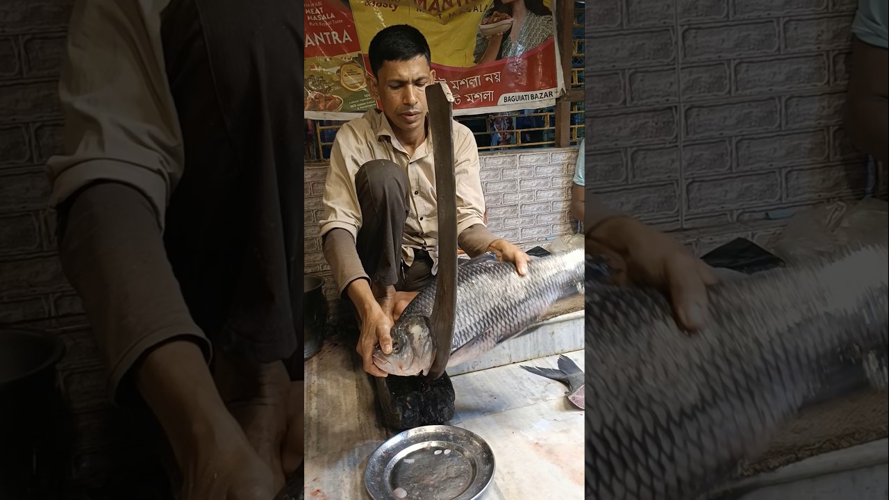 🔥😱 Never Seen!! 5Kg Live Big Katla Fish Cutting & Cleaning Skills 😱
