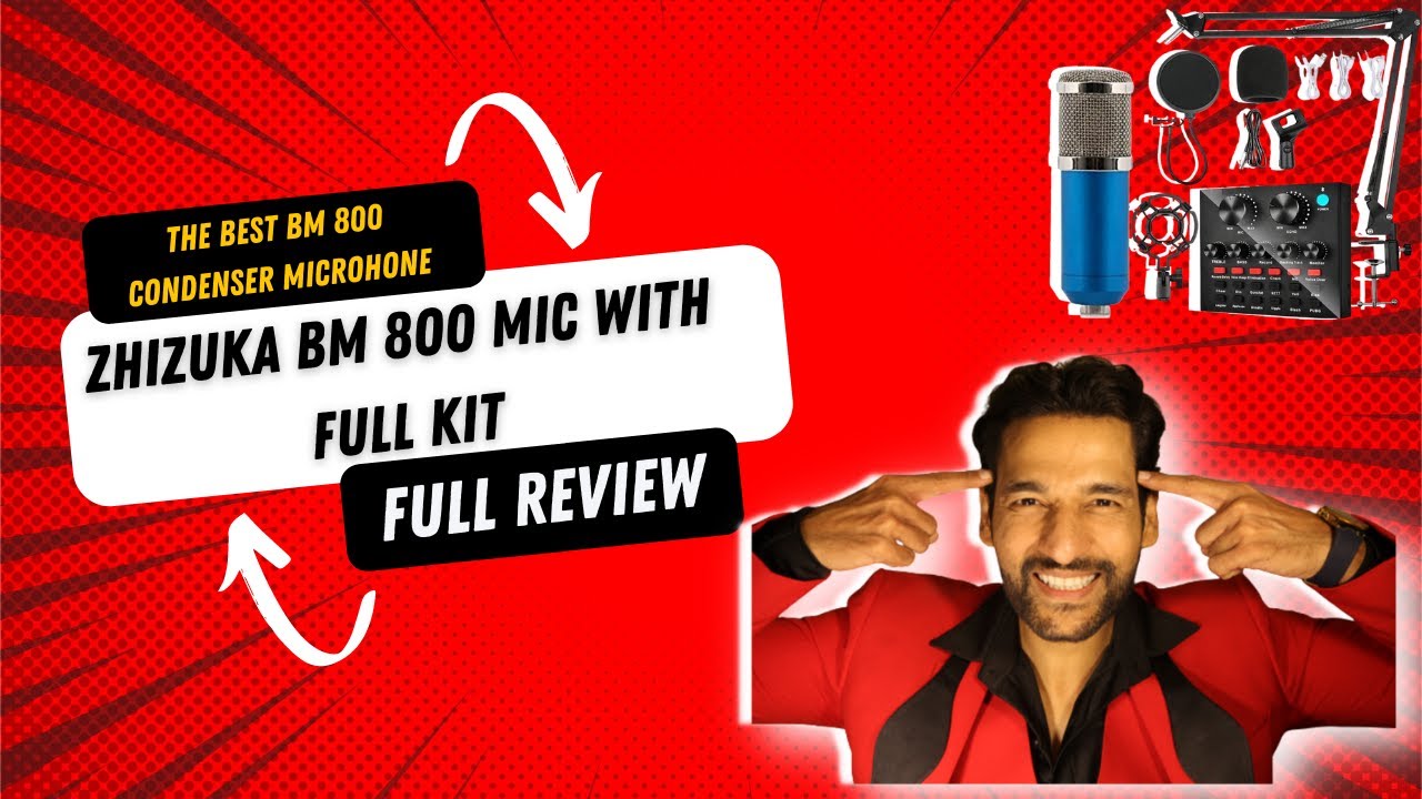 BM 800 Condenser Microphone Zhizuka - Full review ( unboxing