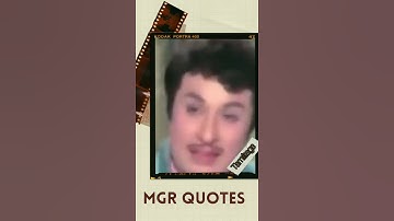 MGR motivational dialogue WhatsApp status