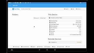 Syncthing video #2 setting up syncthing on Android tablet