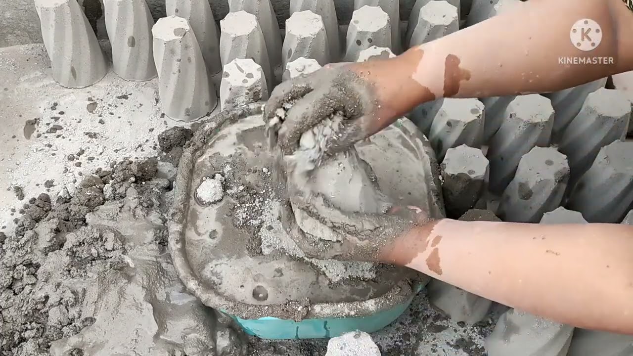 Dusty whole crushing of pure cement 💯🤤