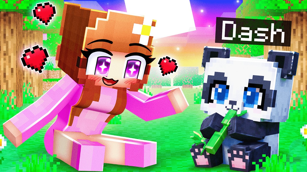 Playing As A BABY PANDA In Minecraft!