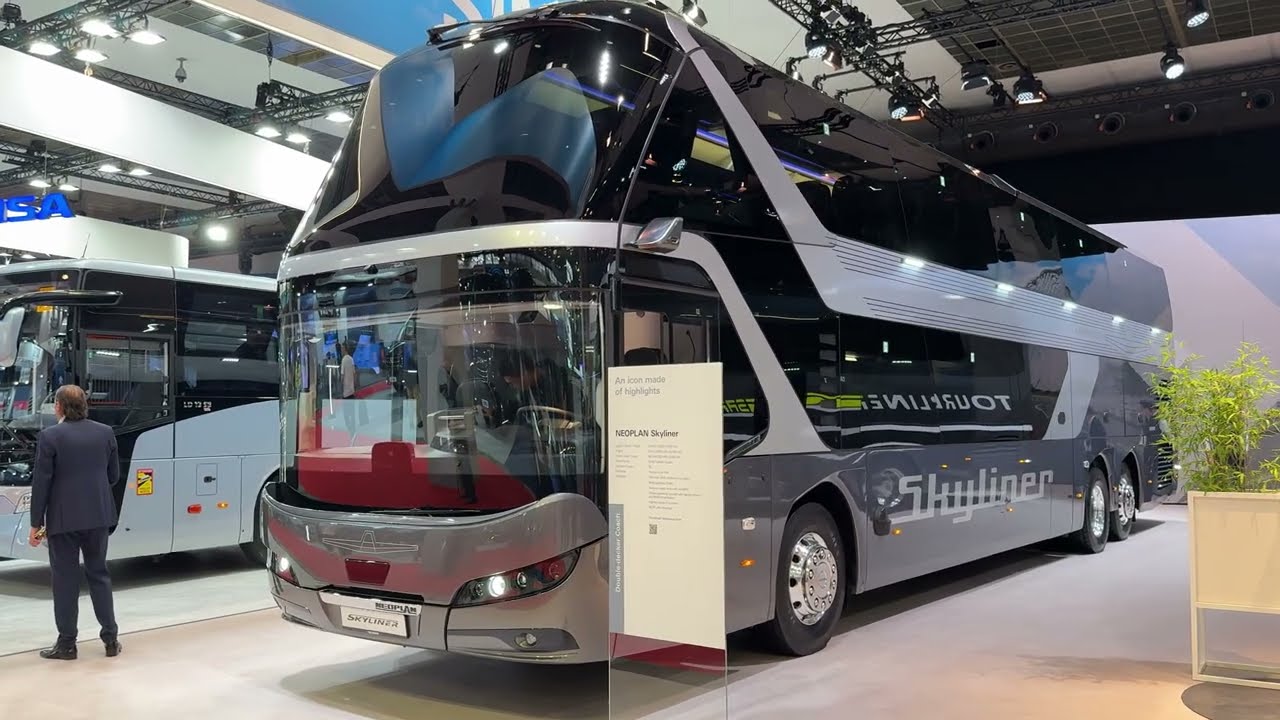 Двухэтажный автобус Neoplan Skyliner (2026 г.) Интерьер и экстерьер - Busworld Europe 2025 Брюссель